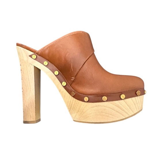 Veronica Beard Women's Alek Slip On Studded High Heel Clogs 9 - Picture 4 of 10
